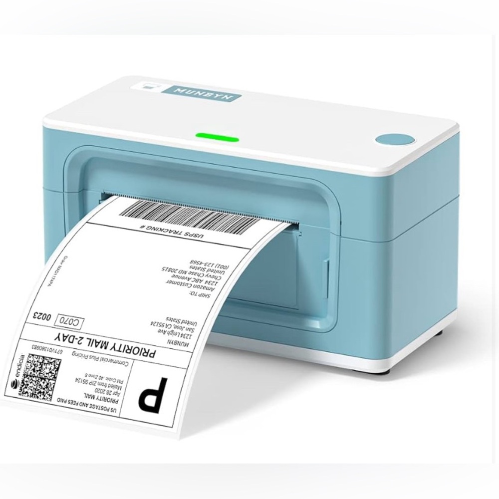 MUNBYN (Blue) Shipping Label Printer RealWriter 941